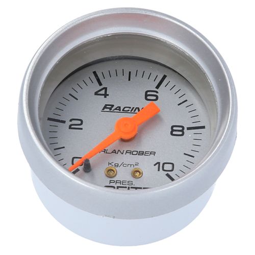 Reloj De Presión De Aceite Plateado