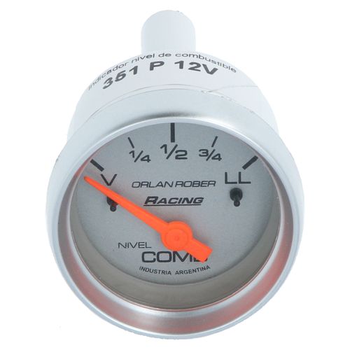Reloj Nivel Combustible Plateado