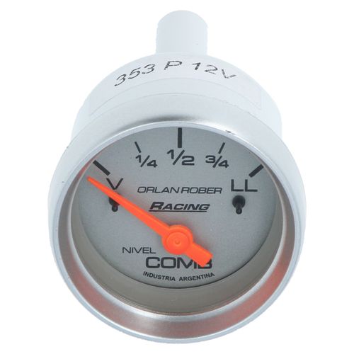 Reloj Nivel Combustible Plateado