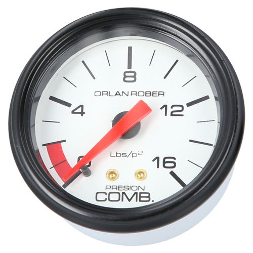Reloj De Presión De Nafta Blanco