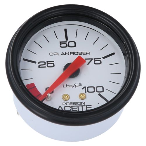 Reloj De Presión De Aceite Blanco