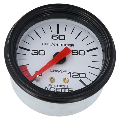 Reloj De Presión De Aceite Blanco