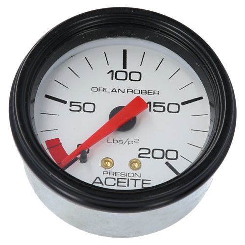 Reloj De Presión De Aceite Blanco
