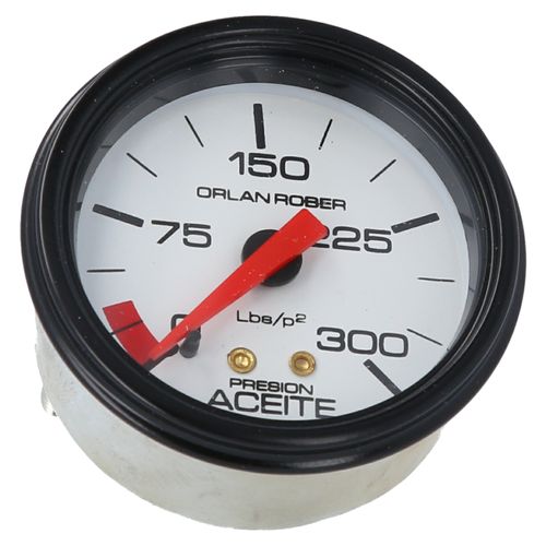 Reloj De Presión De Aceite Blanco