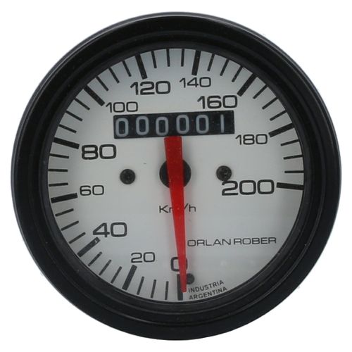 Reloj Velocimetro Blanco Europeo