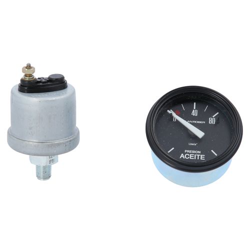 Reloj De Presión De Aceite Negro Con Sensor
