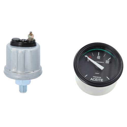 Reloj De Presión De Aceite Negro Con Sensor