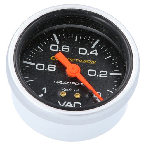 Reloj Presión De Vacio De Admisión Mecanico Racing Negro