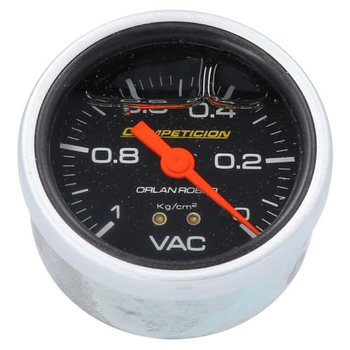 Reloj Presión De Vacio De Admisión Mecánico Racing Negro Con Glicerina