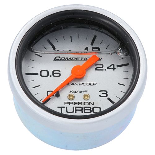 Reloj De Presión De Turbo Racing Plateado Con Glicerina