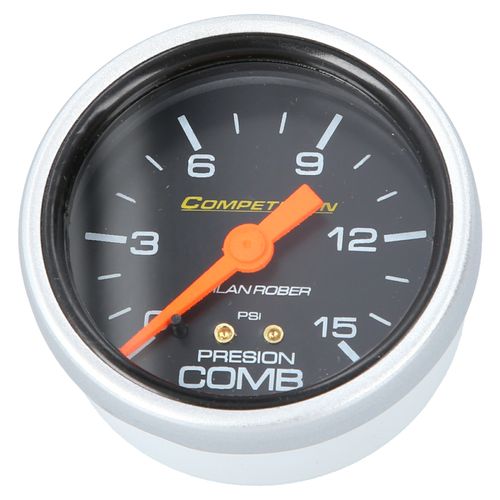 Reloj De Presión De Nafta Racing Negro