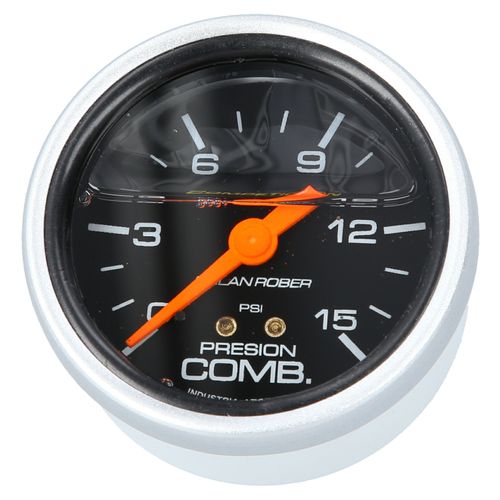 Reloj De Presión De Nafta Racing Negro Con Glicerina