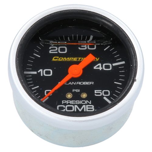 Reloj De Presión De Nafta Racing Negro Con Glicerina