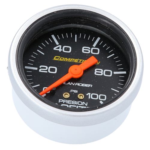Reloj De Presión De Aceite Racing Negro