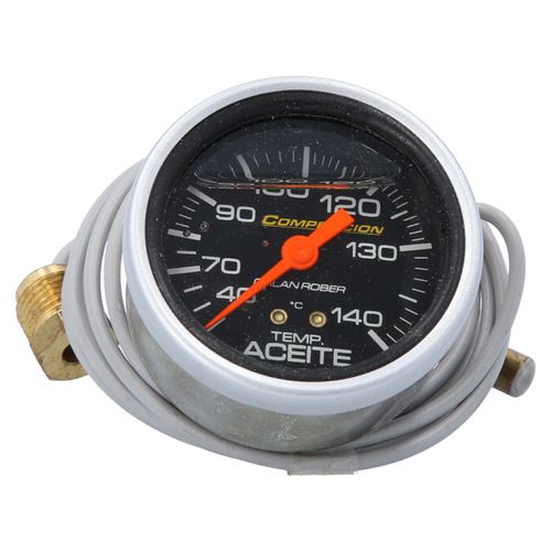 Reloj Temperatura Aceite Competición Negro Glicerina