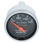Reloj Temperatura Aceite Electrico Competición Negro Con Sensor