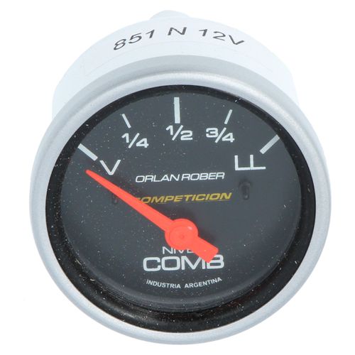 Reloj Nivel Combustible Competición Negro