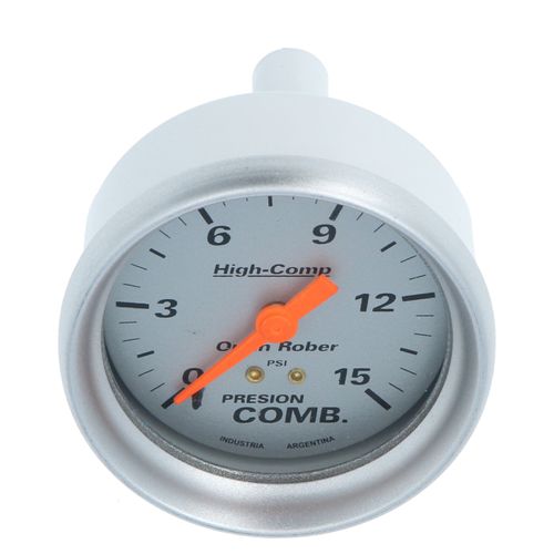 Reloj De Presión De Nafta H-Racing Plateado