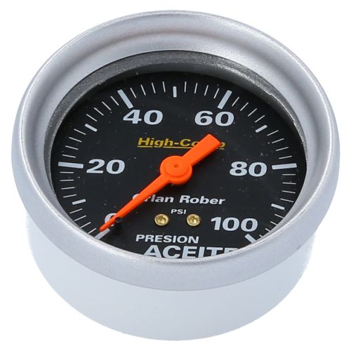 Reloj De Presión De Aceite H-Racing Negro