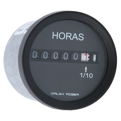 Reloj Horimetro Electrico Analogico Negro