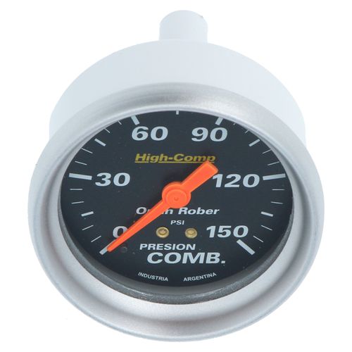 Reloj De Presión De Nafta H-Racing Negro