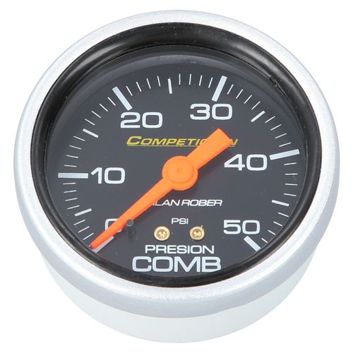Reloj De Presión De Nafta Racing Negro