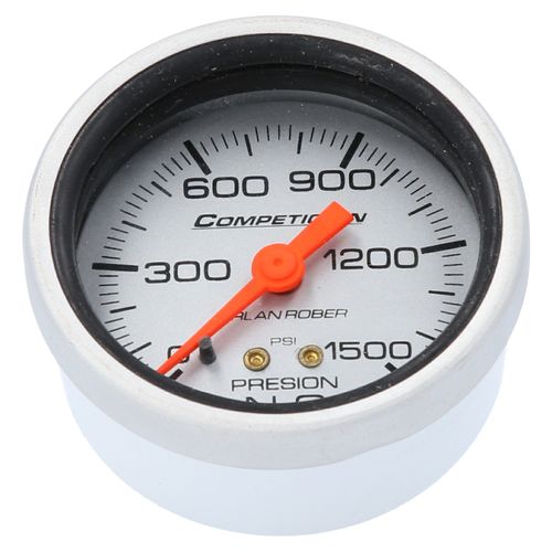 Reloj De Presión De Nitro Racing Plateado