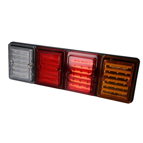 Faro trasero electronico cristal rojo rojo bipolar ambar