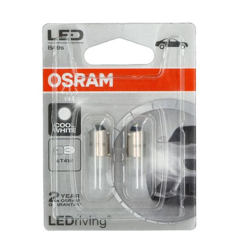 LED BA9S 0,5W COOL WHITE DUO PACK