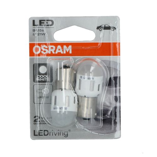 LED BAY15D P21W COOL WHITE DUO PACK