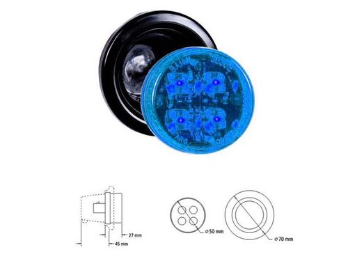 Faro universal electrico azul
