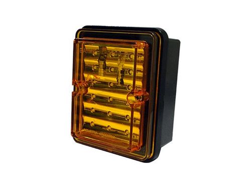 Faro trasero electronico unipolar bivoltaje ambar