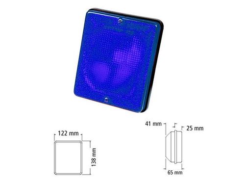 Faro universal azul unipolar