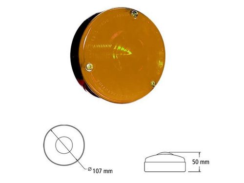 Faro Universal Redondo Ambar Bipolar BAIML