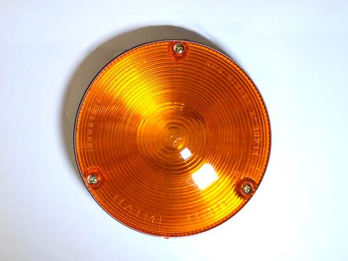 Faro universal redondo unipolar ambar