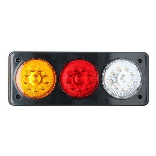 Faro trasero electrico lado izquierdo bivoltaje ambar rojo cristal