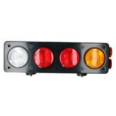 Faro trasero lado izquierdo ambar rojo rojo cristal