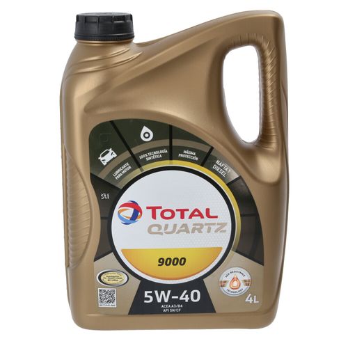 Aceite Quartz 9000 5W40 Sintetico 4LTS