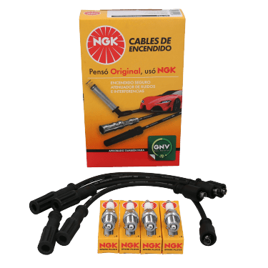 Kit Cable +  Bujía Fiat Uno