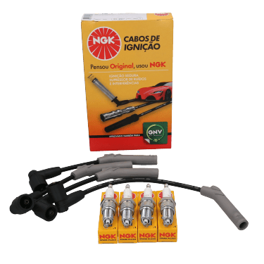 Kit Cable +  Bujía Chevrolet Spark NGK BRASIL
