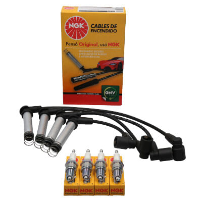 Kit Cable +  Bujía Chevrolet Corsa, Agile, Spin, Meriva|Fiat Idea, Palio, Stilo, Strada, Punto|Suzuki Fun