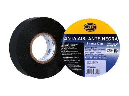 Cinta Aisladora Negra (17Mts)