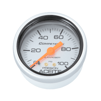 Reloj De Presión De Aceite Racing Plateado Orlan Rober