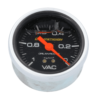 Reloj Presión De Vacio De Admisión Mecánico Racing Negro Con Glicerina Orlan Rober