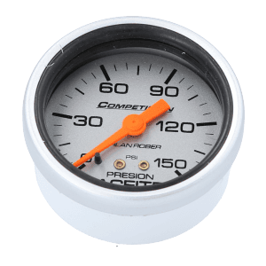 Reloj De Presión De Aceite Racing Plateado Orlan Rober