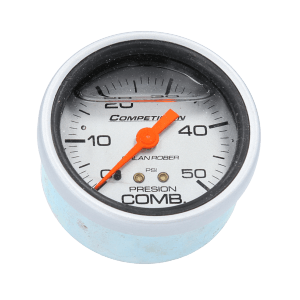 Reloj De Presión De Nafta Racing Plateado Con Glicerina Orlan Rober