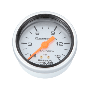 Reloj De Presión De Nafta Racing Plateado Orlan Rober