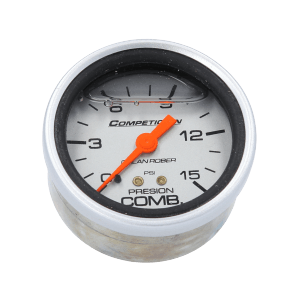 Reloj De Presión De Nafta Racing Plateado Con Glicerina Orlan Rober