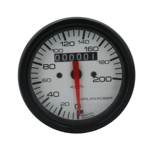 Reloj Velocimetro Blanco Europeo