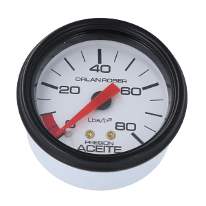 Reloj De Presión De Aceite Blanco Orlan Rober